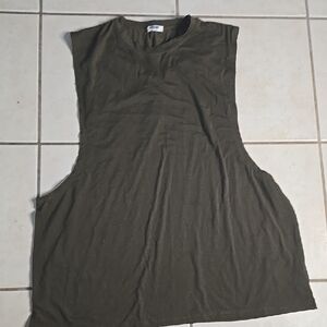 Olive Sleeveless Mens Tanktop
